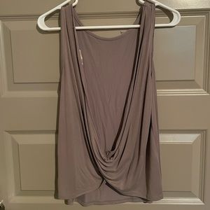 Urban Outfitters- Open Back Distressed Tank- Grey, Size S.